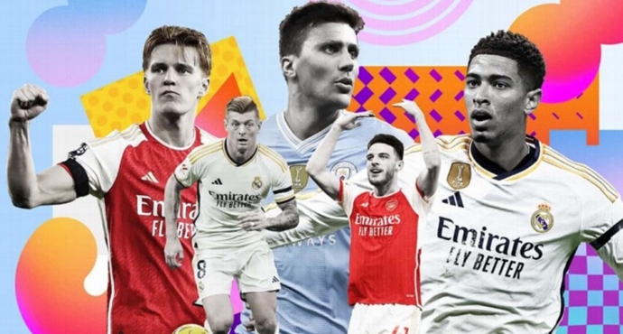 ESPN ประกาศรายชื่อกองกลางยอดเยี่ยมประจำฤดูกาล:โรดริเกซและเบลลิงแฮมติดโผ
